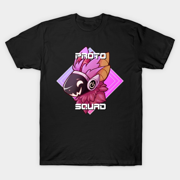 Proto Squad - With Text Alternate Color Design T-Shirt by Designs by MillyD13